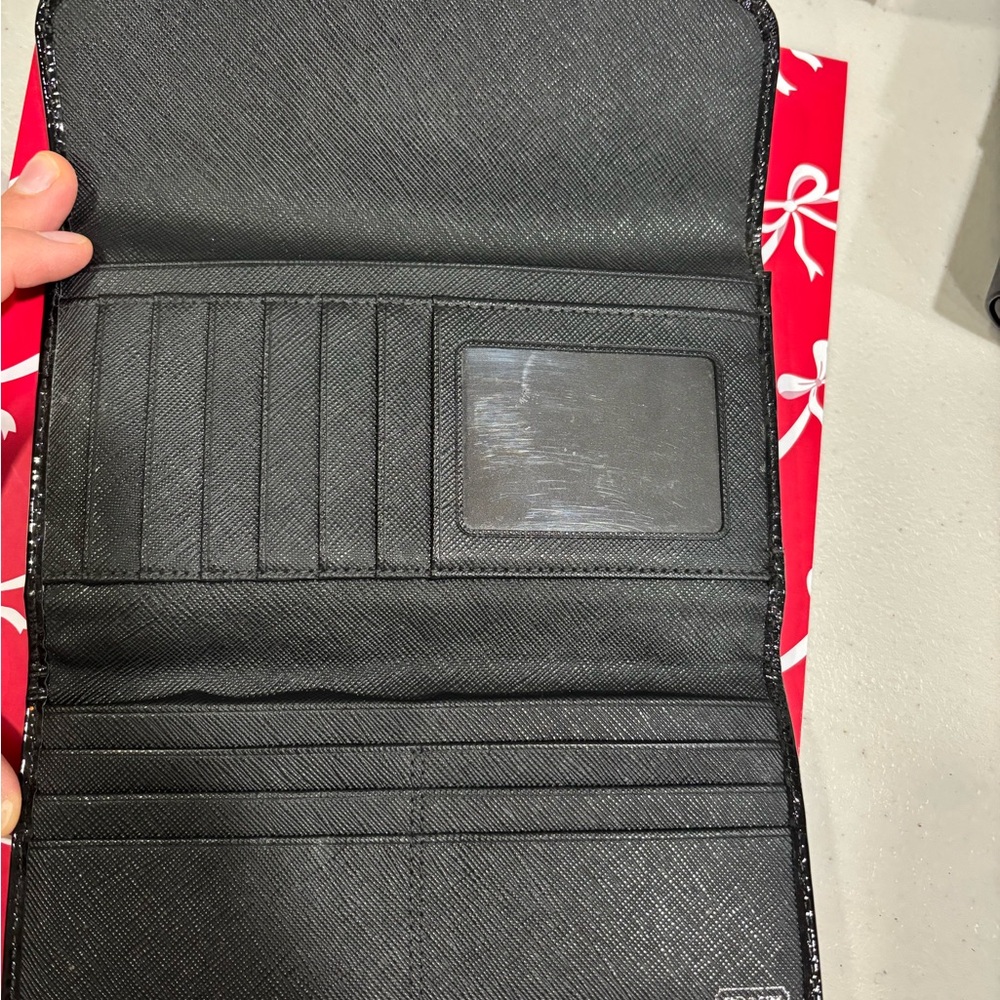 Coach Black Patent Leather Wallet - Picture 4 of 7